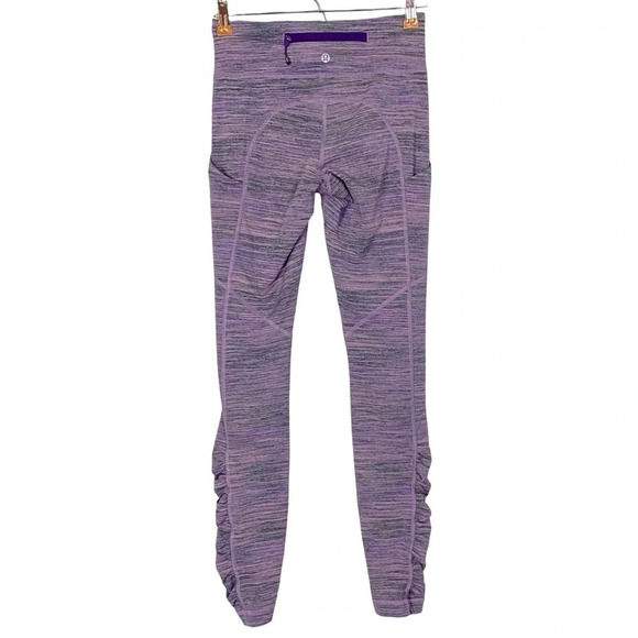 Lululemon Speed Tight IV Womens 4 Small Space Dye Camo Tender Violet Black Grape - Picture 2 of 16